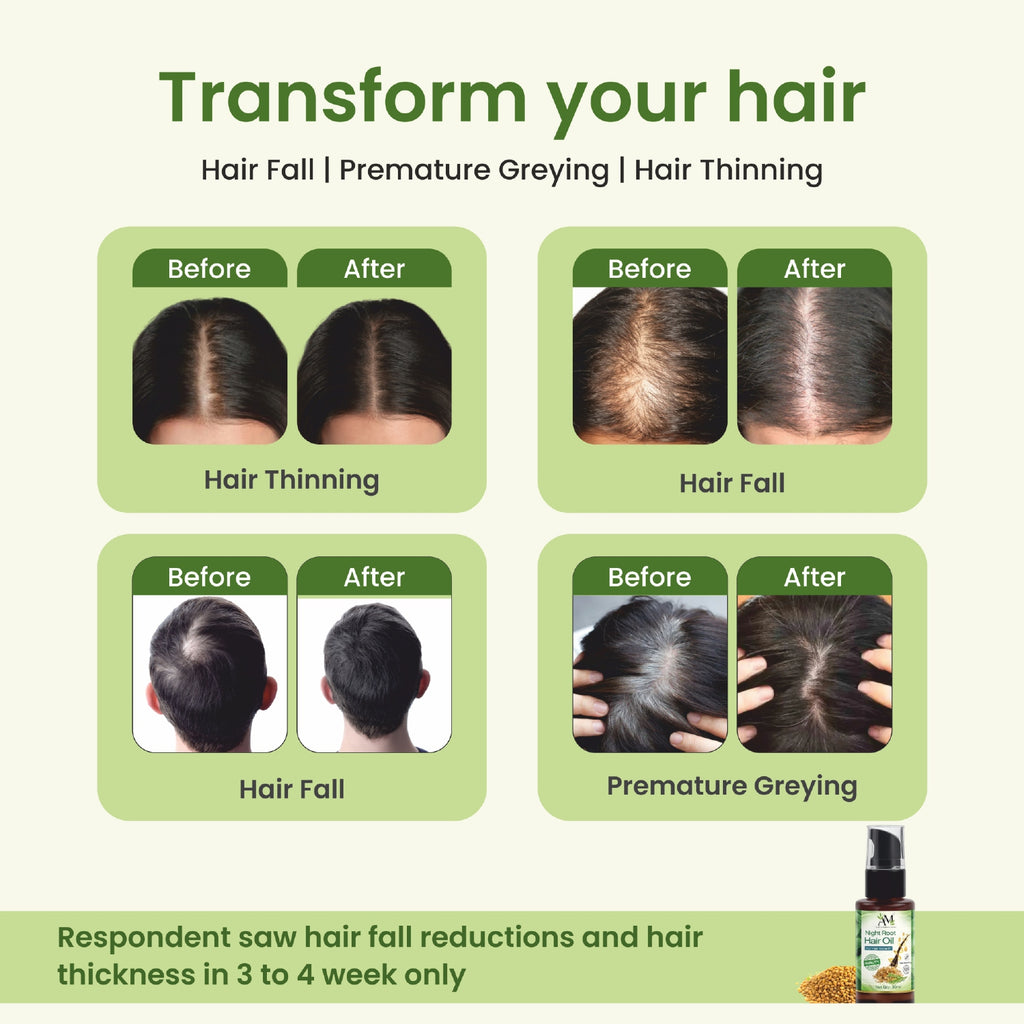 15 Herbs Hair Oil + Night Root Hair Oil + Face Wash